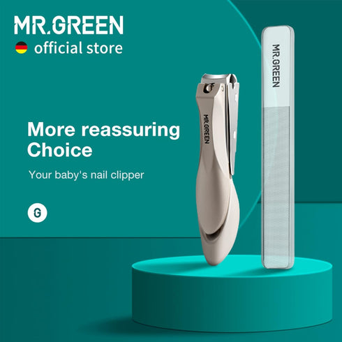 MR.GREEN Baby Safety Nail Clippers Nail Care Clippers Fingernail Cutter Newborn Baby Convenient Nail File Manicure