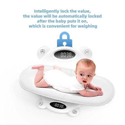 Ellie Digital Baby Scales, Multi-Function Scale for Infant, Toddler & Pet, LED Display Weighing Scale for Newborns