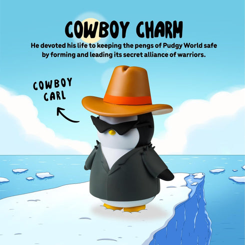 Action Figures (Cowboy Carl) - 5 Inch Premium Molded Figurine Toy Collectible for Desk or Nightstand