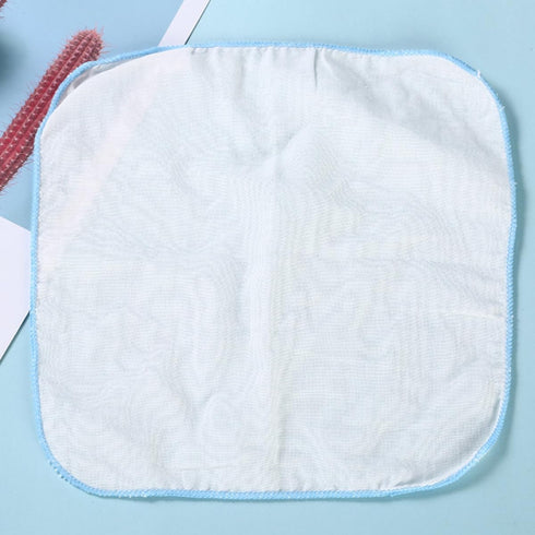 COMPUKAS 9pcs 30x30cm Burp Towels Cotton Small Square Kerchiefs High Density Water Absorption Soft Saliva Wipers