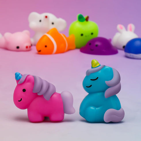 30 Pack Mochi Squishies Toys Set, Cute Party Favors for Kids, Stress Relief Toys, Goodie Bags Fillers with Storage Box