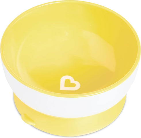 Munchkin Stay Put Suction Bowls for Babies and Toddlers, 3 Pack - Blue/Green/Yellow