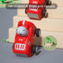 Zero Zoo 1 2 3+ Baby Toy Cars for Year Old Toddler, City Guard Series Press and Go, Pull Back Vehicle with Soft Plush
