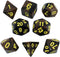 Black and Brown Dice - RPG DND Set - 'Werewolf'