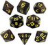 Black and Brown Dice - RPG DND Set - 'Werewolf'