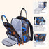 Set Navy Blue Portable Changing Pad with Camo Diaper Bag
