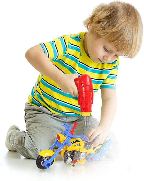 Liberty Imports Kids Take Apart Toys - Build Your Own Motorcycle Vehicle Construction Playset with Tools