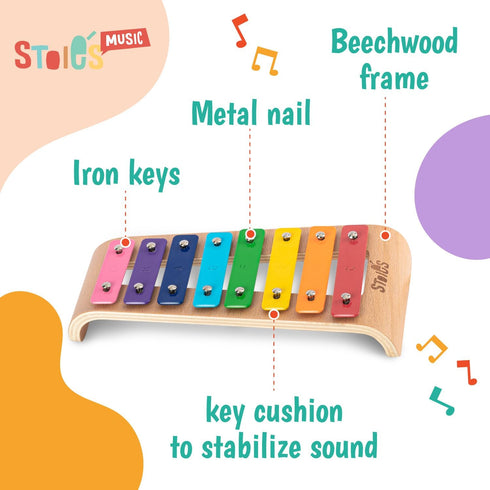 STOIE'S Xylophone for Toddlers 1-3 - Montessori Baby Toy for Kids Ages 5-14, Xylophones for 1 Year Old