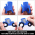 Baby Tractor Car Silicone Teether,Sensory Chew Toys,BPA Free Soft and Effective Infant Teething Pain Relief