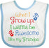 inktastic Awesome Like My Grandpa - Baby Bib for Special Moments