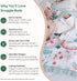 100% 6-Layer Cotton Muslin Baby Blanket | Soft & Breathable Swaddle & Receiving Blanket | Lightweight Quilt