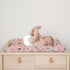 Llama Cactus Changing Pad Covers, Cute Alpaca Floral Diaper Changing Table Sheets for Girl Boy, 32''x16''