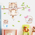 Kiddale Cute Cat Wall Decals - Removable Cat Tree Branches Butterfly Wall Stickers for Kids Rooms Nursery Decoration