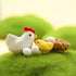 12Pcs Miniature Hen Chicken Family Egg Statues - Garden Decor Ornaments for Outdoor Sculptures