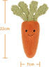 8.7 Inches Apricot Lamb Toys Plush Food Plushies Green and Orange Naive Carrot Stuffed Vegetable Soft Cuddly Perfect