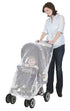 Jeep Mosquito Net for Strollers, Universal Bug Cover for Car Seat and Infant Carrier - White