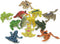 Kvvdi 12 Pcs 1.4 Inch Small Colorful Plastic Poison Dart Frogs, Rainforest Animals Frog Toys