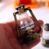 Miniature Lantern Mini Kerosene Lamp Light Dollhouse Decoration Accessories, 1:12 Dollhouse Miniature Kerosene Lamp