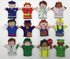 Happy Helpers Finger Puppets 12-Piece Set - Teach Neighborhood Characters, Free Bonus E-Book for Families