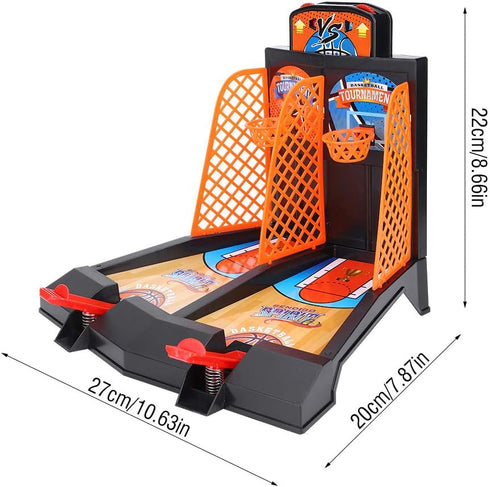 Alomejor Basketball Shooting Game 2 Player Desktop Table Basketball Classic Games Hoop Set for Kids