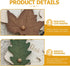 Kisangel Toddler Toys, 4pcs Wooden Leaf Shape Puzzle, Educational Learning STEM Toys for Birthday