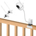 2 Pack Baby Monitor Mount Compatible with HelloBaby HB6550, Flexible Clip Clamp Mount with Long Gooseneck Arm