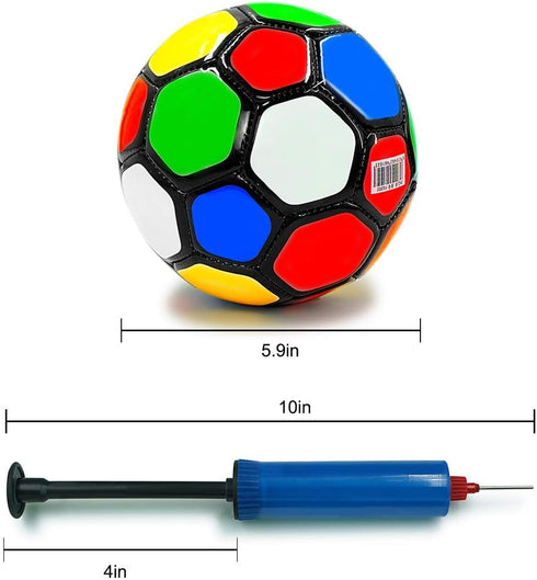 Aoneky Mini Soccer Toys for Kids Aged 1-3 Years Old (Multi Color)