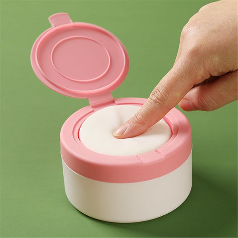 YUSHTPO Baby Powder Puff Box Safe Infant Container Holder Protects Delicate Skin Prevents