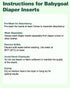 12pcs, 4 Babygoal Cloth Diaper Inserts Layers Rayon from Bamboo Inserts for Cloth Diapers and Cloth Diapers Covers