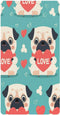 Bseiialft Pug Puppy Hearts Teal Crib Sheets for Boys Girls Soft and Breathable