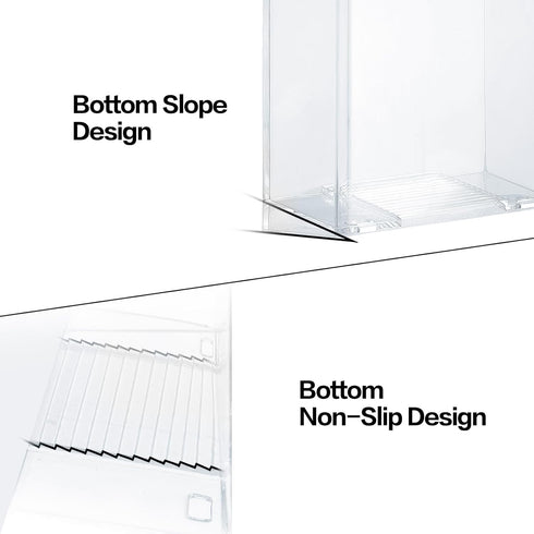 Space Saving 4" Wide Breastmilk Storage Bag Organizer for New Moms, Empty Container for Fridge, Holder with Mount