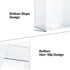 Space Saving 4" Wide Breastmilk Storage Bag Organizer for New Moms, Empty Container for Fridge, Holder with Mount
