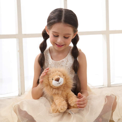 Apricot Lamb Toys Plush Yellow Lion Stuffed Animal, Soft Cuddly, Perfect for Child (8 Inches)