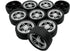 URIMPAVIDO 10PCS 40mm (3X40mm) Toy Car Wheels Rubber Tire Wheels with Metal Shaft for RC Car Truck DIY Model Toy Wheel