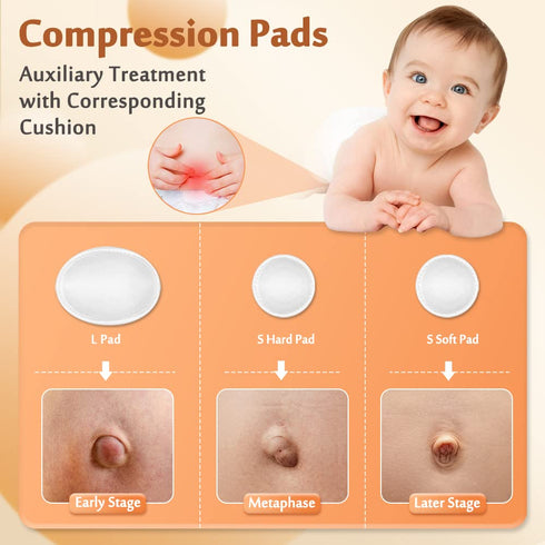 Umbilical Hernia Belt Baby Belly Button Band, Newborn Cover Infant Tummy Wrap, Adjustable Belly Band