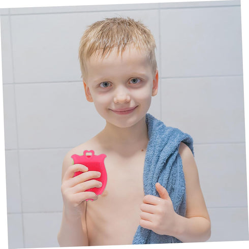 Ipetboom 3-Piece Set Kids Hair Scalp Brush - Exfoliating Shower Scrubber