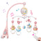 BOBXIN Baby Musical Crib Mobile for Bassinet with Projector and Night Light,150