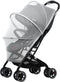 Mosquito Net for Stroller - Encrypted Full Cover with Double Zipper, Breathable & Foldable Netting