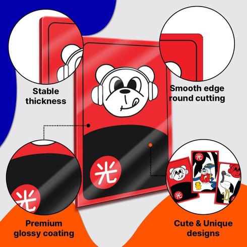 GEEKBEAR Hwatu Set - Korean Hanafuda Go Stop Game, New Year Board Game