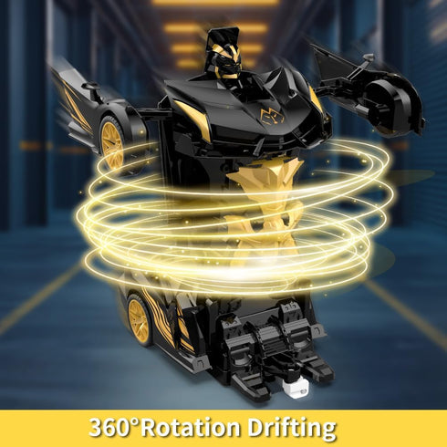 Beamryx 360 RC Toy Stunt Transforming RC Car - Rotation Remote Controlled Car and Robot Toys for Boys Kids