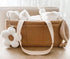 NEHET Dummy 2 Pack, Baby Daisy Pacifier Holder,Light and Soft Holder Handmade Decor for Nursing Kids Room