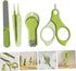 Trimmer Set Nail Kit with Nail Clippers and for Newborns Grooming Portable Travel Healthcare in Green