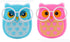 2 PCS Owl LED Plug in Night Light for Kids, Auto Controlled Nightlights for Baby Nursing (Blue+Pink)
