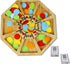 Michigan Rummy Game Deluxe Set - A Royal Game of Hearts Rummy Poker Wooden Tripoley Board Game for 100 Chips