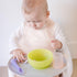Olababy Fold N Go Silicone Baby Bib w Travel Case | Soft, Lightweight, Waterproof Bibs for Infants & Toddlers | BPA Free