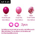 AULE Hot Pink and Pink Balloons, 12 inch, 60 Pcs Premium Latex Confetti Balloons for Party Decorations