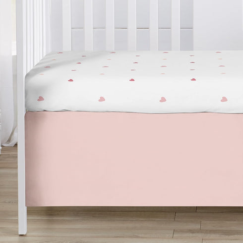 3-Piece Set Sweet Jojo Designs Baby Crib Bedding (Boho Rainbow and Hearts) for Girls, Infants/Nursery incl. Blanket