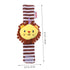 Toyvian 1pc Baby Lion Wrist Rattle Plush Puzzle, Musical Toy Bell, Snap Bracelet, Xmas New Year Jingle Bell Toy