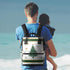 Hsnar Backpack Snowflakes Christmas Tree Waterproof Diaper Bag Large Capacity Baby Bag with Stroller Straps