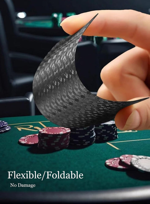 QkonkgnS Diamond Black Waterproof Playing Cards - HD Plastic Deck of Poker Cards, Professional Quality, Elegant Design